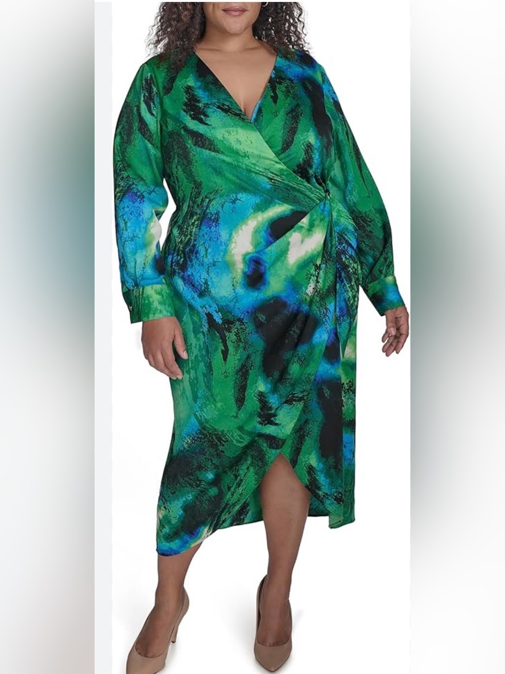 DKNY Midi Wrap Dress *NWT*